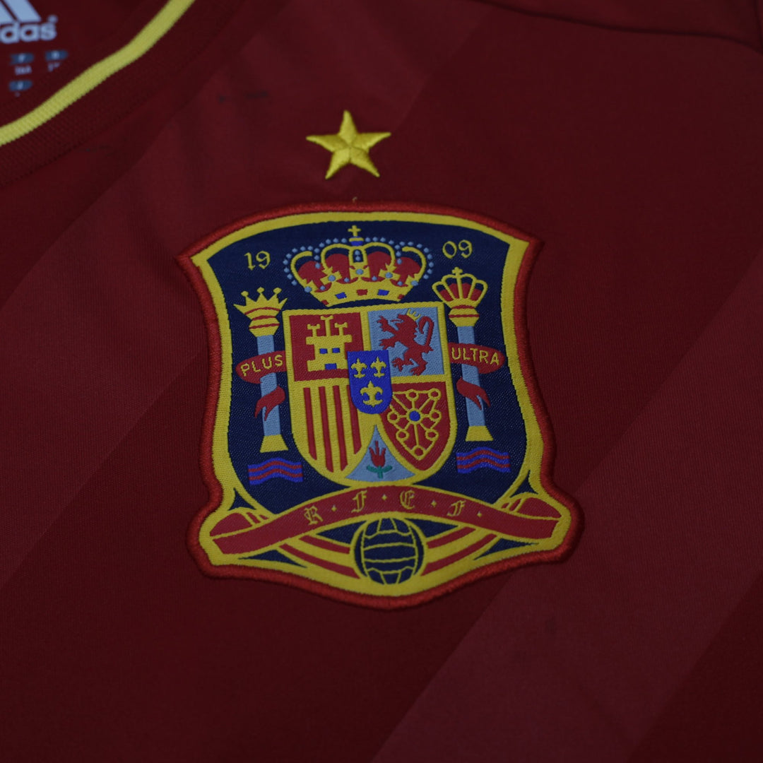 Youth Boys Spain 2011-12 Home Football Shirt Jersey Adidas Red Euro 2012 SizeXL