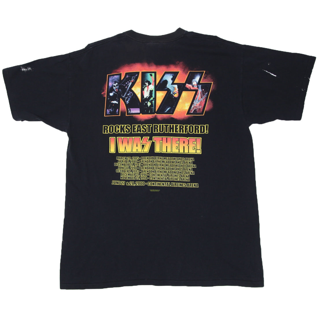 Shop 2000 Vintage Kiss Band Tour T-T-Shirt Single Stitch All