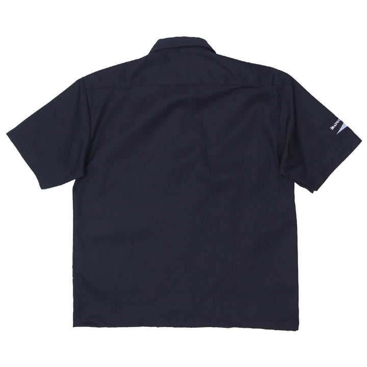 Dickies Black "Fit to Ride" Button-Up Work Shirt, Customized - Fashion Rerun Vintage Migration_Shirt