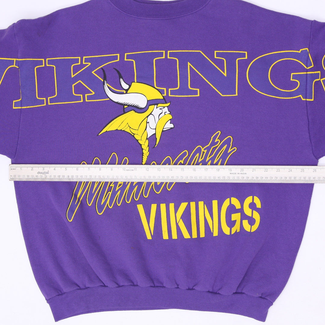 Vintage 80s Cliff Engle Minnesota Vikings Sweatshirt USA Made Size L/XL
