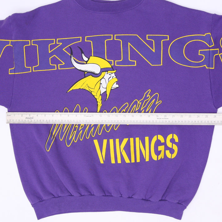 Vintage 80s Cliff Engle Minnesota Vikings Sweatshirt USA Made Size L/XL