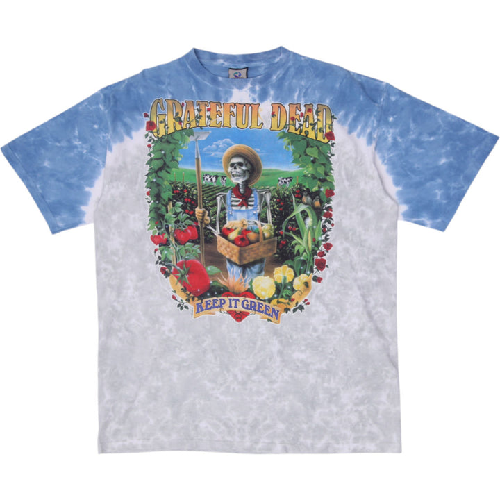 Vintage 1998 Grateful Dead Let It Grow T-Shirt Liquid Blue Size XXL