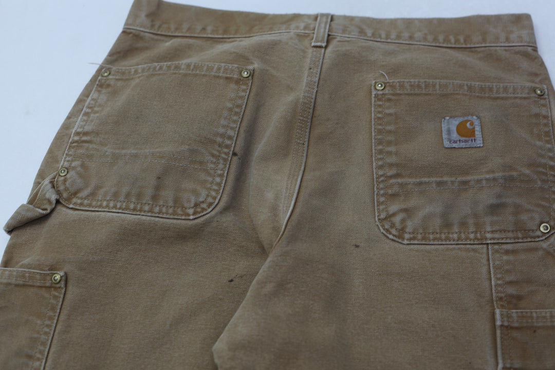 Mens Carhartt B01 BRN Loose Original Fit Double Knee Work Pants