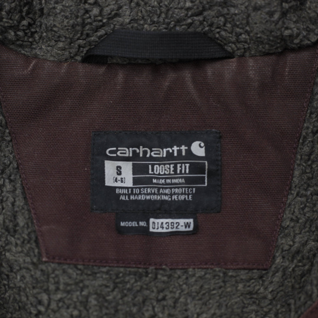 Ladies 104292 V26 Loose Fit Carhartt Washed Duck Sherpa Lined Jacket S | Migration_Jackets WW Collection - Ba | Fashion Rerun