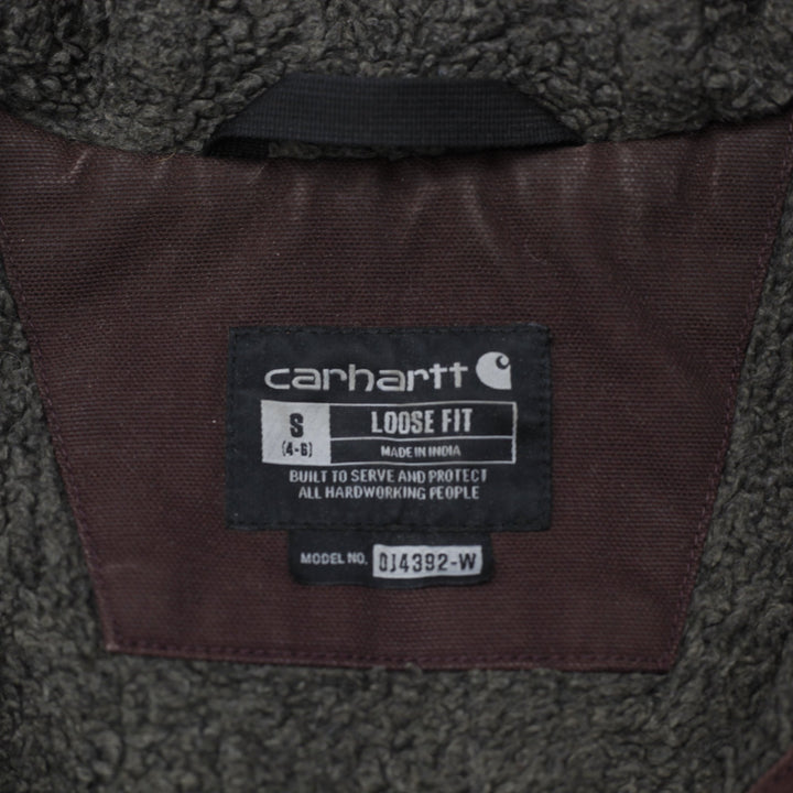 Ladies 104292 V26 Loose Fit Carhartt Washed Duck Sherpa Lined Jacket S | Migration_Jackets WW Collection - Ba | Fashion Rerun