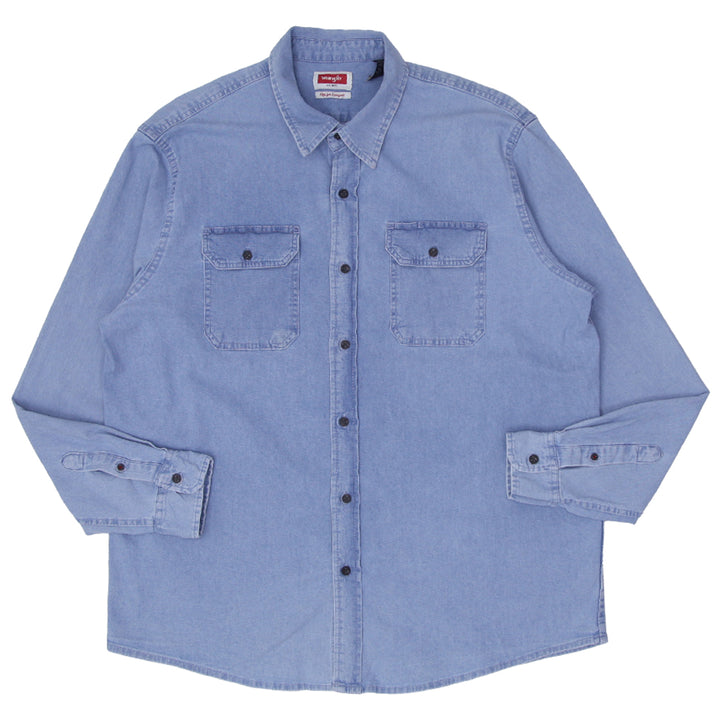 Mens Wrangler Long Sleeve Denim Shirt - Fashion Rerun Vintage Migration_Shirt