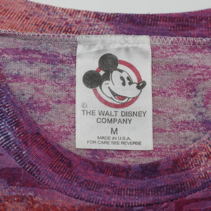 Vintage 90s Mickey Mouse All Over Print Neon Tie Dye Walt Disney Company S.Stitch Size M
