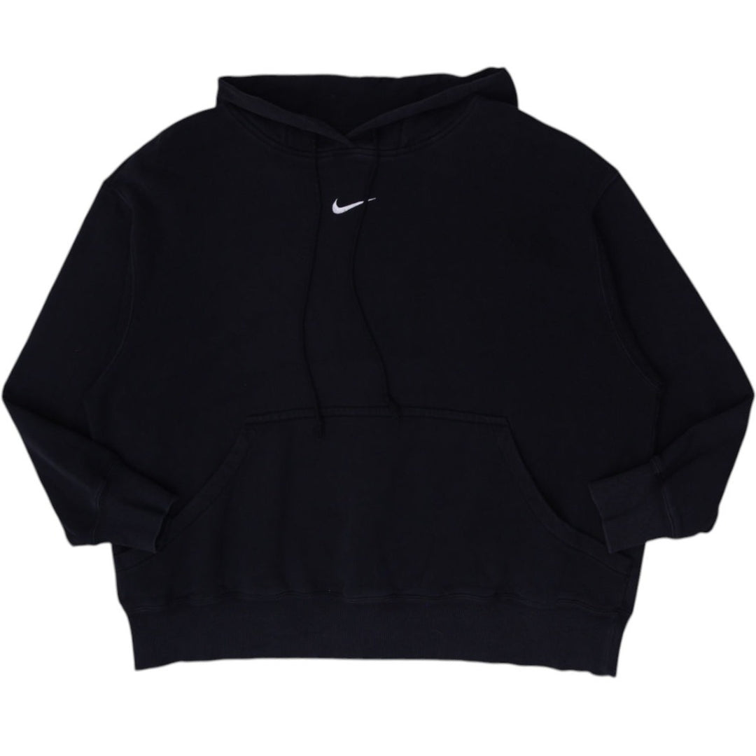 Nike Women’s Black Center Swoosh Hoodie - Plus Size 1X