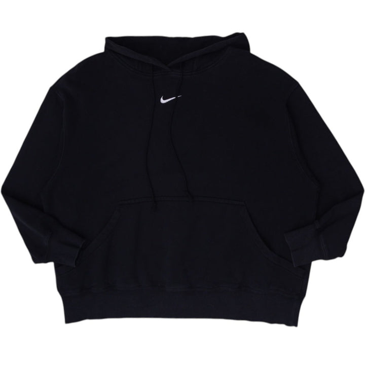 Nike Women’s Black Center Swoosh Hoodie - Plus Size 1X