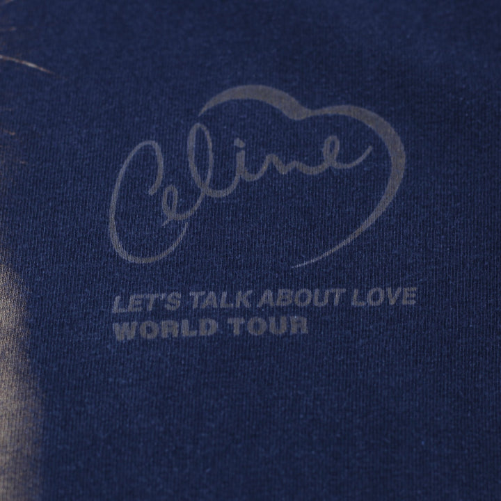 Vintage 90s Celine Dion Let's Talk About Love World Tour T-Shirt T-America Tag Single Stitch M