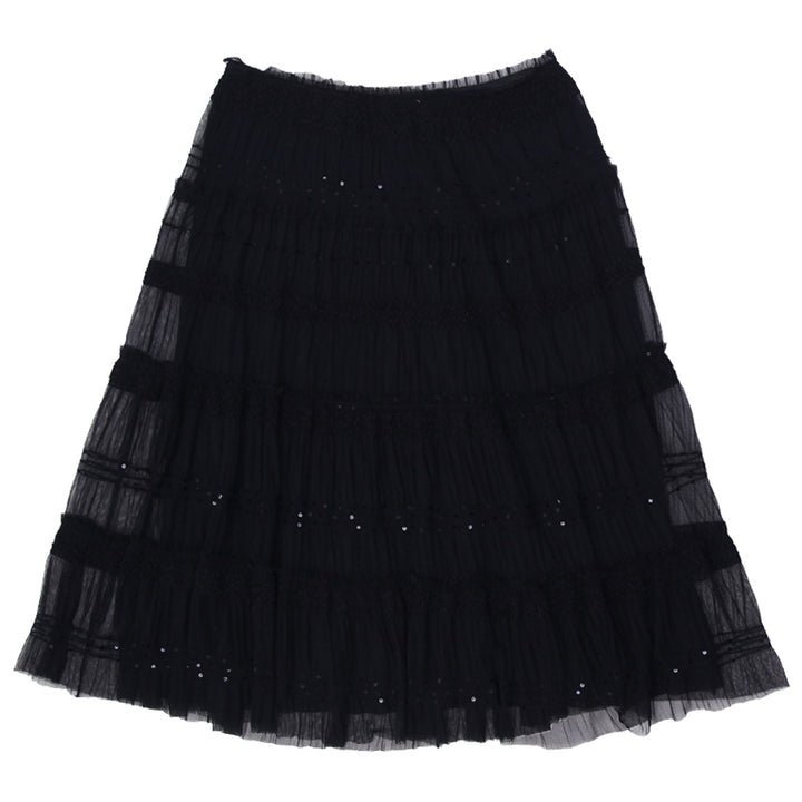 Y2K Ladies Studio Sequin Black Skirt