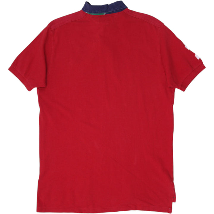 Mens Polo Ralph Lauren Red Polo T-Shirt Embroidered Number 2 Logo