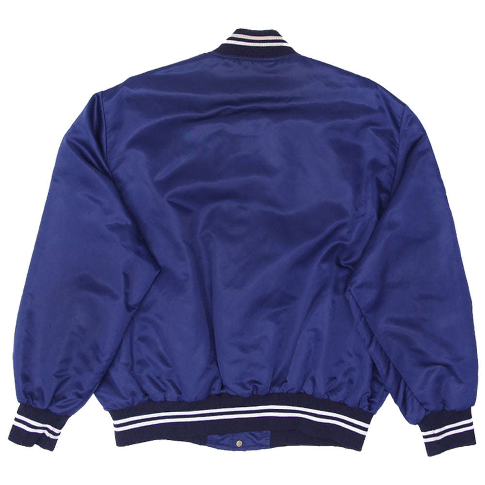 Vintage Shain of Canada Bee Gees Satin Bomber Jacket Navy Blue XXL - Fashion Rerun Vintage Migration_Jacket