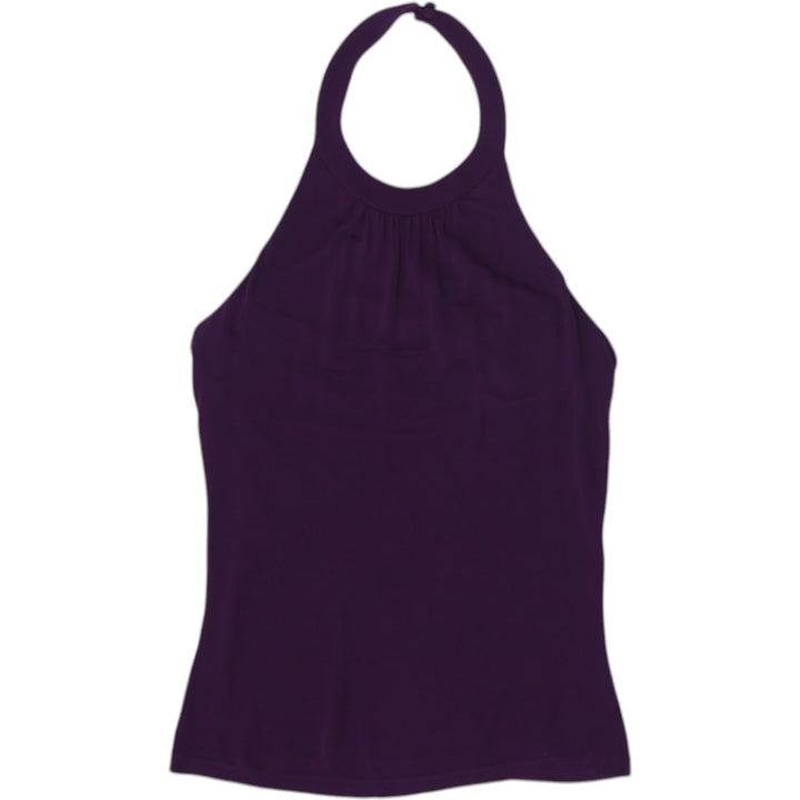 Y2K Ladies Ann Taylor Stretchable Casual Halter Neck Top Size XS