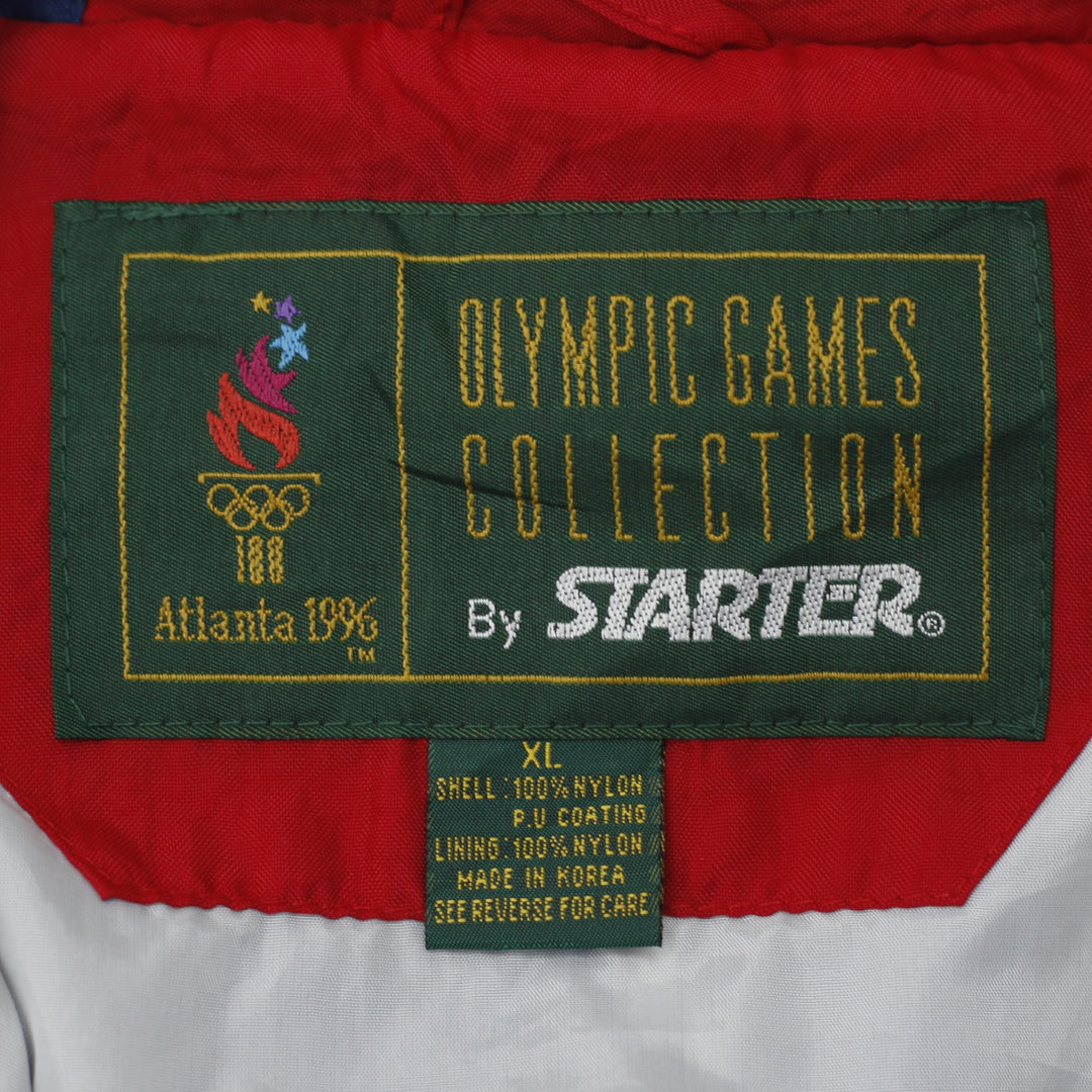 Vintage Starter 1996 Atlanta Olympics Team USA Windbreaker Jacket XL | Migration_Jackets - Back View | Fashion Rerun