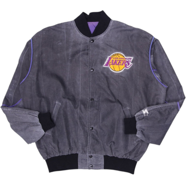 Vintage 90s Starter Los Angeles Lakers Mineral Wash Jacket Size XL | Migration_Jackets MJ DROP | Fashion Rerun
