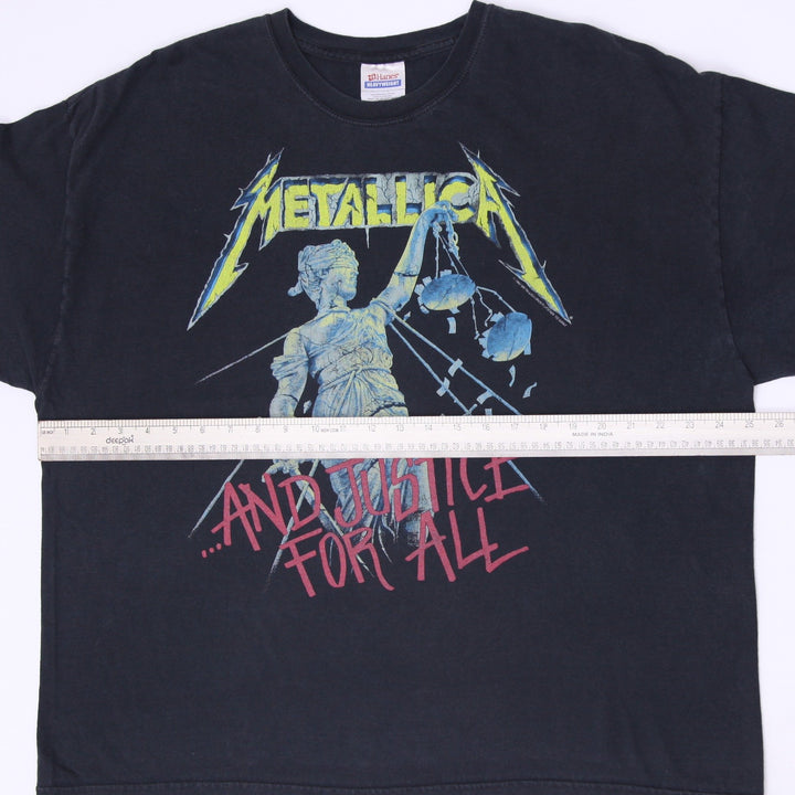 Vintage Metallica ...And Justice For All T-Shirt 2XL Black Hanes Heavyweight