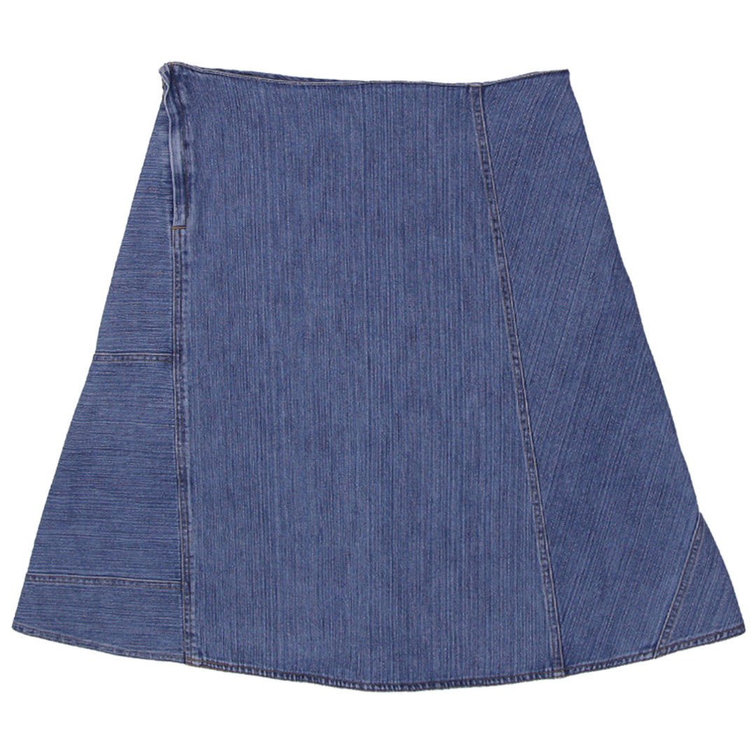Y2K Ladies Side Zip Denim Midi Skirt - Fashion Rerun Vintage Migration_Skirt