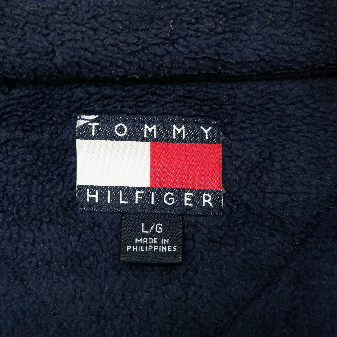 Vintage Embroidered Tommy Hilfiger Quarter Zip Fleece Jacket