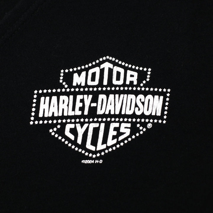 Y2K Ladies Harley Davidson Keyhole Longhorn Grand Prairie Texas Top Size S