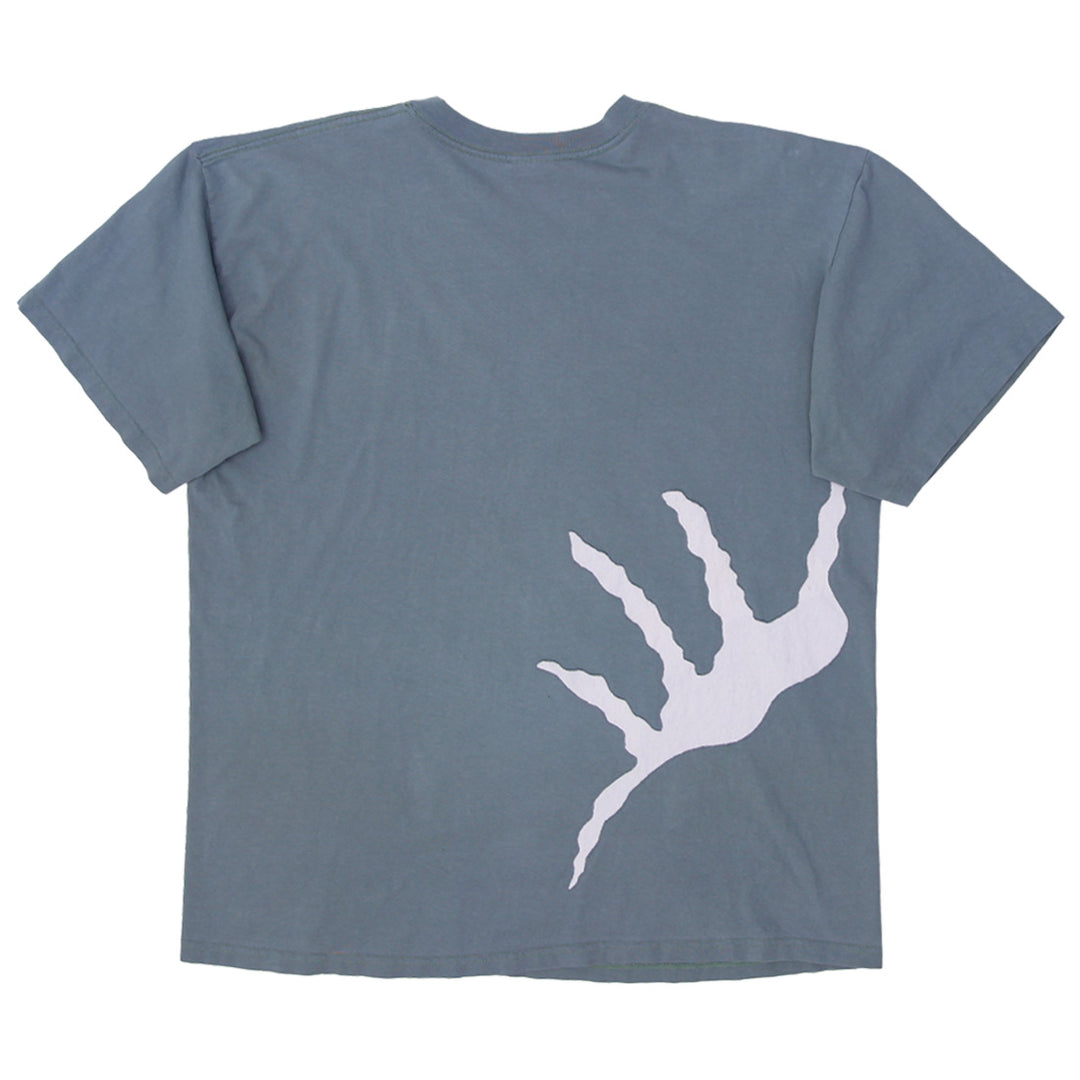 Rework Nike White Patch Work Crewneck Mens T-Shirt PR250