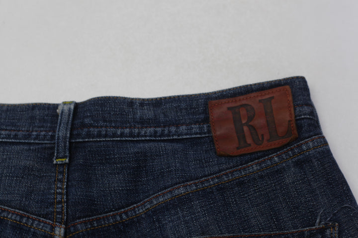Mens Ralph Lauren Straight Leg Button Fly Mercer Low Rise Jeans