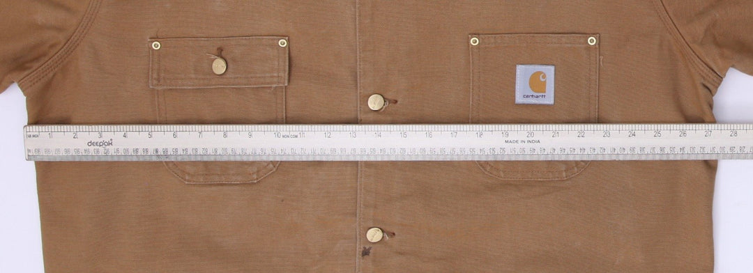 Vintage 90s Carhartt C01 BRN Blanket Lined Jacket Size 50