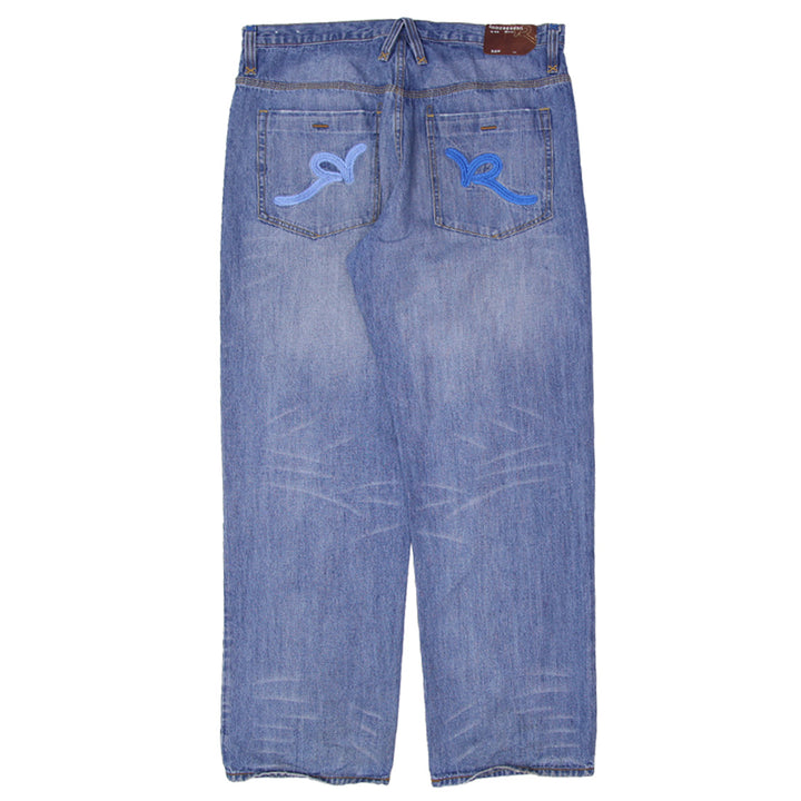 Y2K Mens Rocawear Washed Straight Baggy Jeans