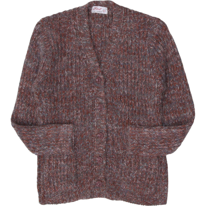 Vintage Ladies First Cardigan 100% Mohair Buttoned Knitwear