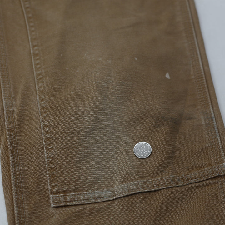 Mens Carhartt B01-BRN Loose Original Fit Double Knee Carpenter Work Pants Made In USA - Fashion Rerun Vintage Migration_Pants