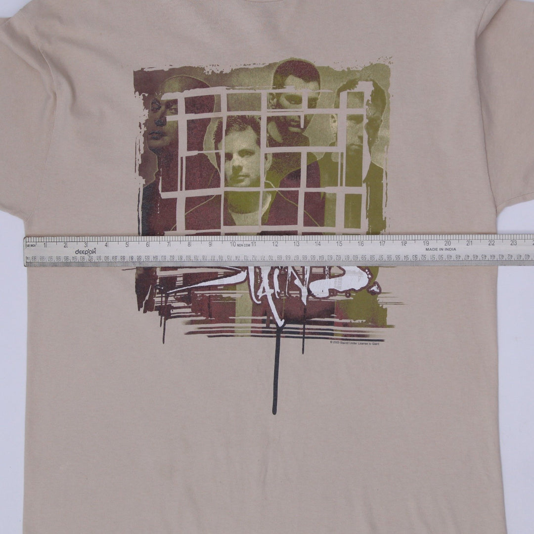Vintage 2003 AAA Staind Concert Tour Band T-Shirt =Made in USA Size XL