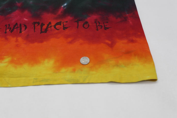 Vintage AC DC Highway To Hell AOP T-Shirt Liquid Blue L - Fashion Rerun Vintage Migration_T-Shirt