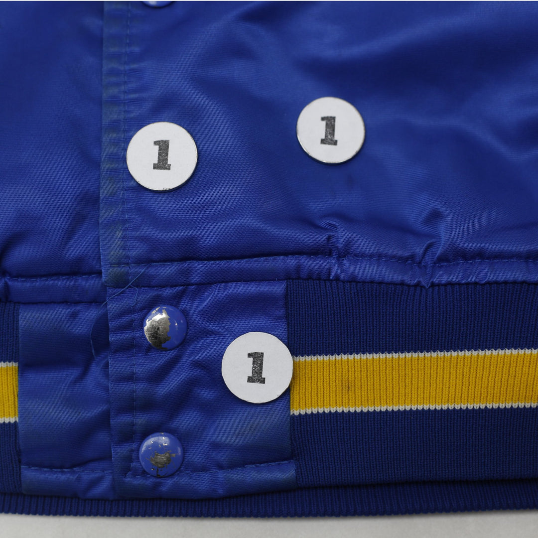 Vintage 90s Starter MLB Milwaukee Brewers Button Up Satin Jacket Size L | Migration_Jackets - View 8 | Fashion Rerun