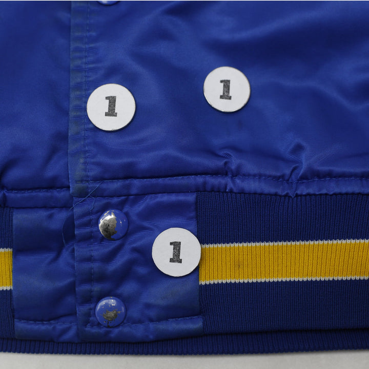 Vintage 90s Starter MLB Milwaukee Brewers Button Up Satin Jacket Size L | Migration_Jackets - View 8 | Fashion Rerun