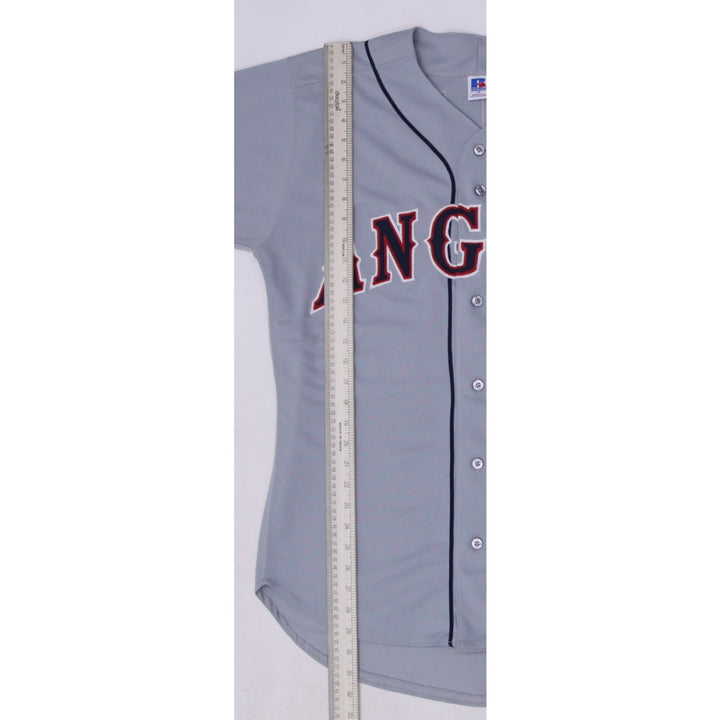 Vintage Mens Russell Athletic Angels Baseball Jersey Gray Team Logo | Migration_Jerseys - View 6 | Fashion Rerun