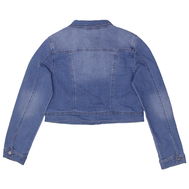 Y2K Ladies Blue Spice Crop Denim Jacket - Fashion Rerun Vintage Migration_Jacket