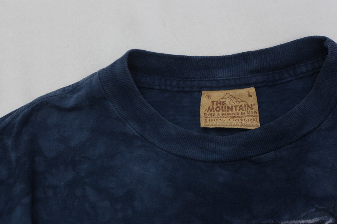 Vintage The Mountain American Bald Eagles Winter Scene T-Shirt