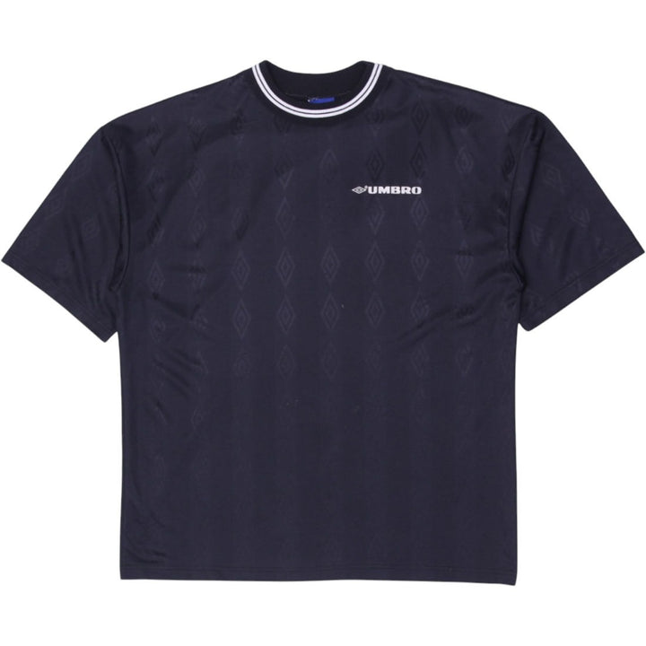 Vintage Umbro T-Shirt Black Geometric Pattern Sportswear | Migration_T-Shirts | Fashion Rerun
