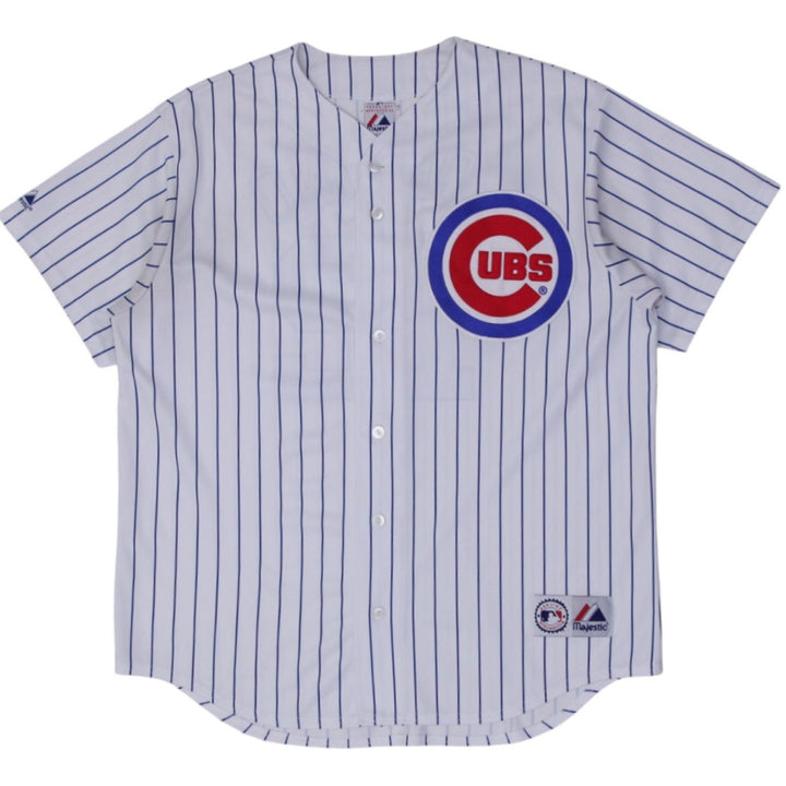 Vintage Majestic Chicago Cubs Pinstripe Baseball Jersey