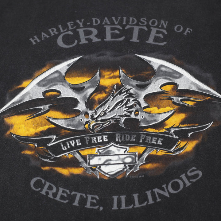 Vintage Harley Davidson Black Made In USA T-Shirt Size L