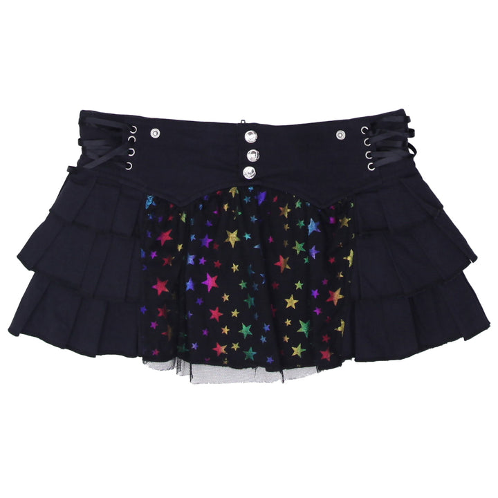 Y2K Ladies Layered Pleated Mini Skirt - Fashion Rerun Vintage Migration_Skirt