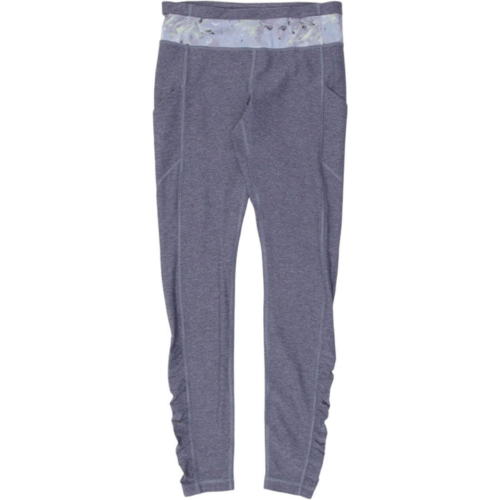 Ladies Lululemon Activewear Pants Heathered Gray Yoga Style Pockets
