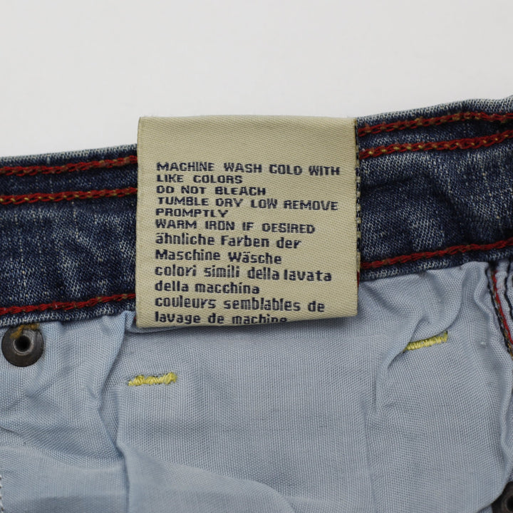 Y2K Ladies Seven7 Embroidered Arrow Bootcut Stretch Denim Jeans Size 29
