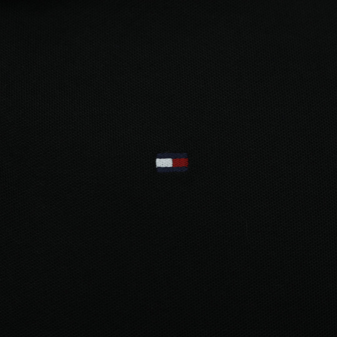 Mens Tommy Hilfiger Regular Fit Black Polo T-Shirt Size M