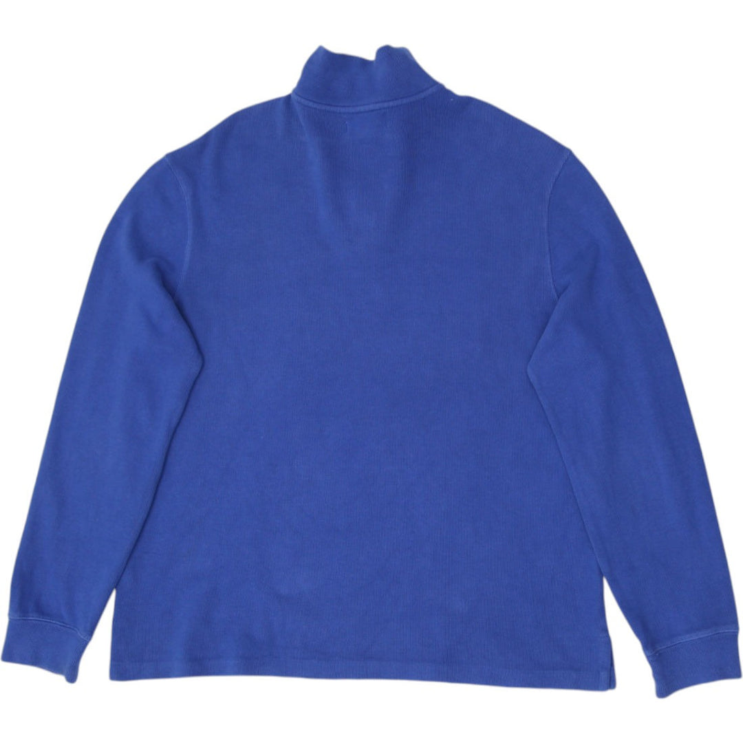 Mens Polo By Ralph Lauren Quarter Zip Knitted Blue Sweater XL | Migration_Knitwear & Sweaters RL Collection - | Fashion Rerun
