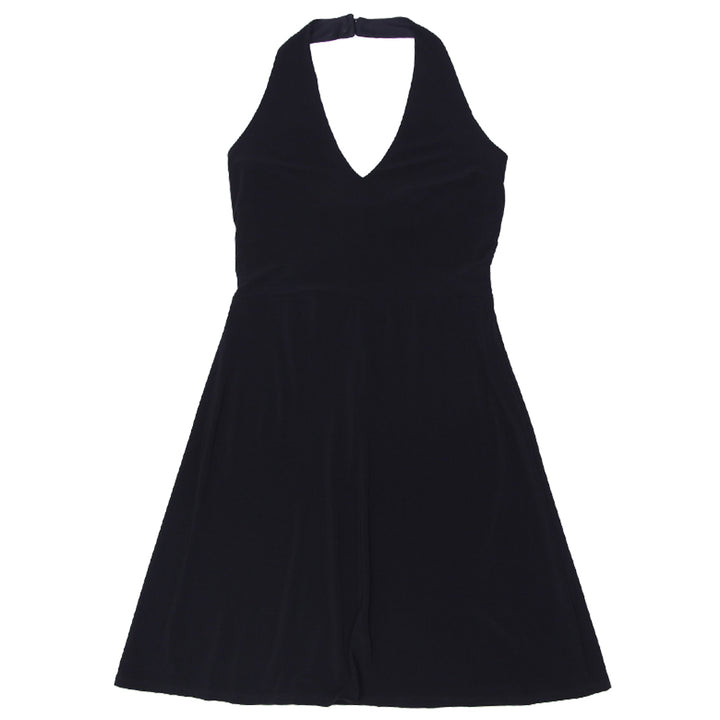 Y2K Ladies Joseph Ribkoff Black Halter Dress