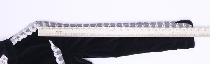 Y2K Ladies Lace Trim Velvet Unique Iron Jacket Size S | Migration_Jackets - View 7 | Fashion Rerun