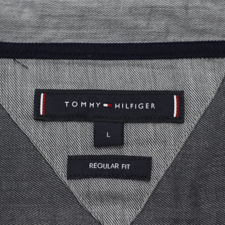 Mens Tommy Hilfiger Regular Fit Long Sleeve Button Down Shirt Size L