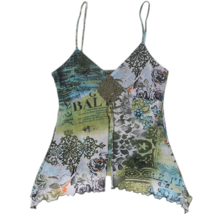 Y2K Ladies San Francisco Strappy Printed Top