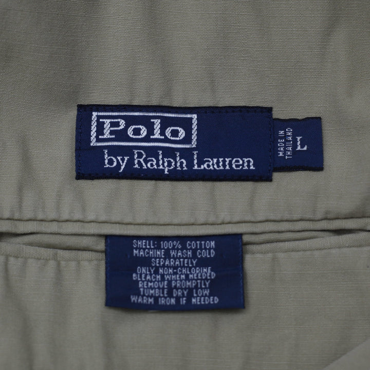 Vintage Ralph Lauren Cotton Ripstop 3-Button Unstructured Blazer Size L
